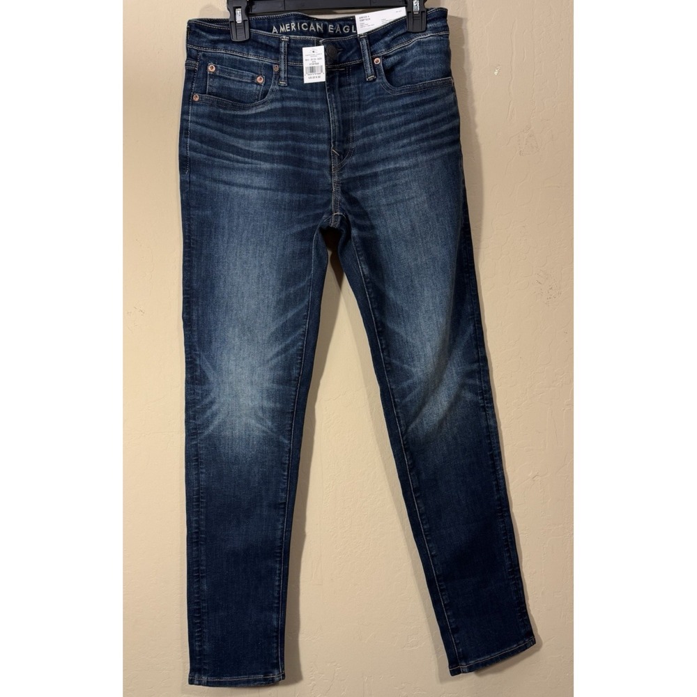 American Eagle Airflex + Temp Tech Jeans Men 32x32 Skinny Stretch‎ NEW